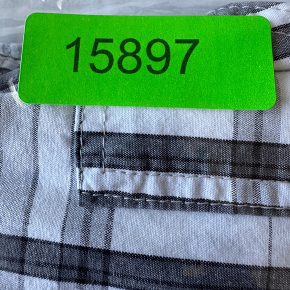 Wrangler Men's 42‎ Lightweight Plaid Cargo Walking Shorts White/Gray Outdoor - Picture 12 of 12